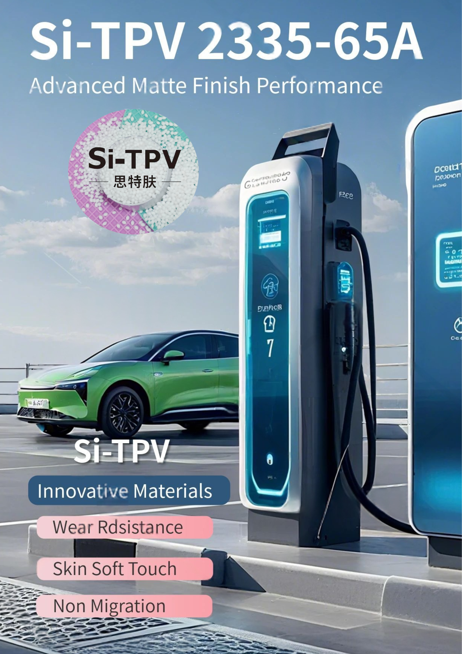 Matte Finish Additive, EV cable sheathing materials, TPU soft modifier elastomer, TPU cable materials,Non-migration materials for TPU cables