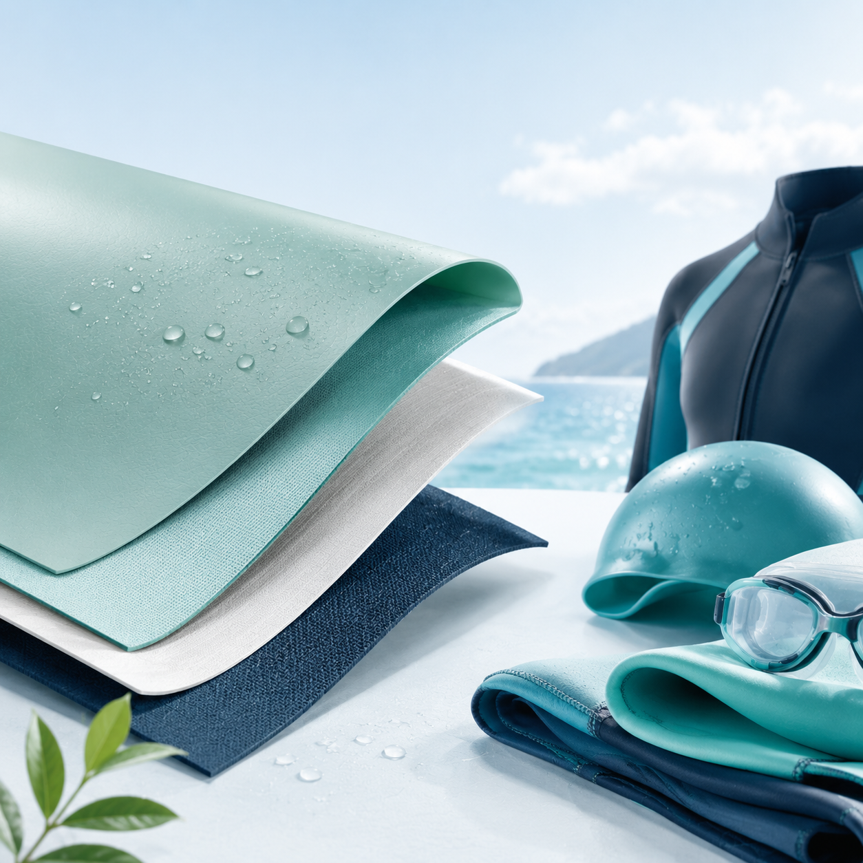 Si-TPV Film & Fabric Lamination combines softness, waterproof performance, and durability for sustainable aquatic product design.