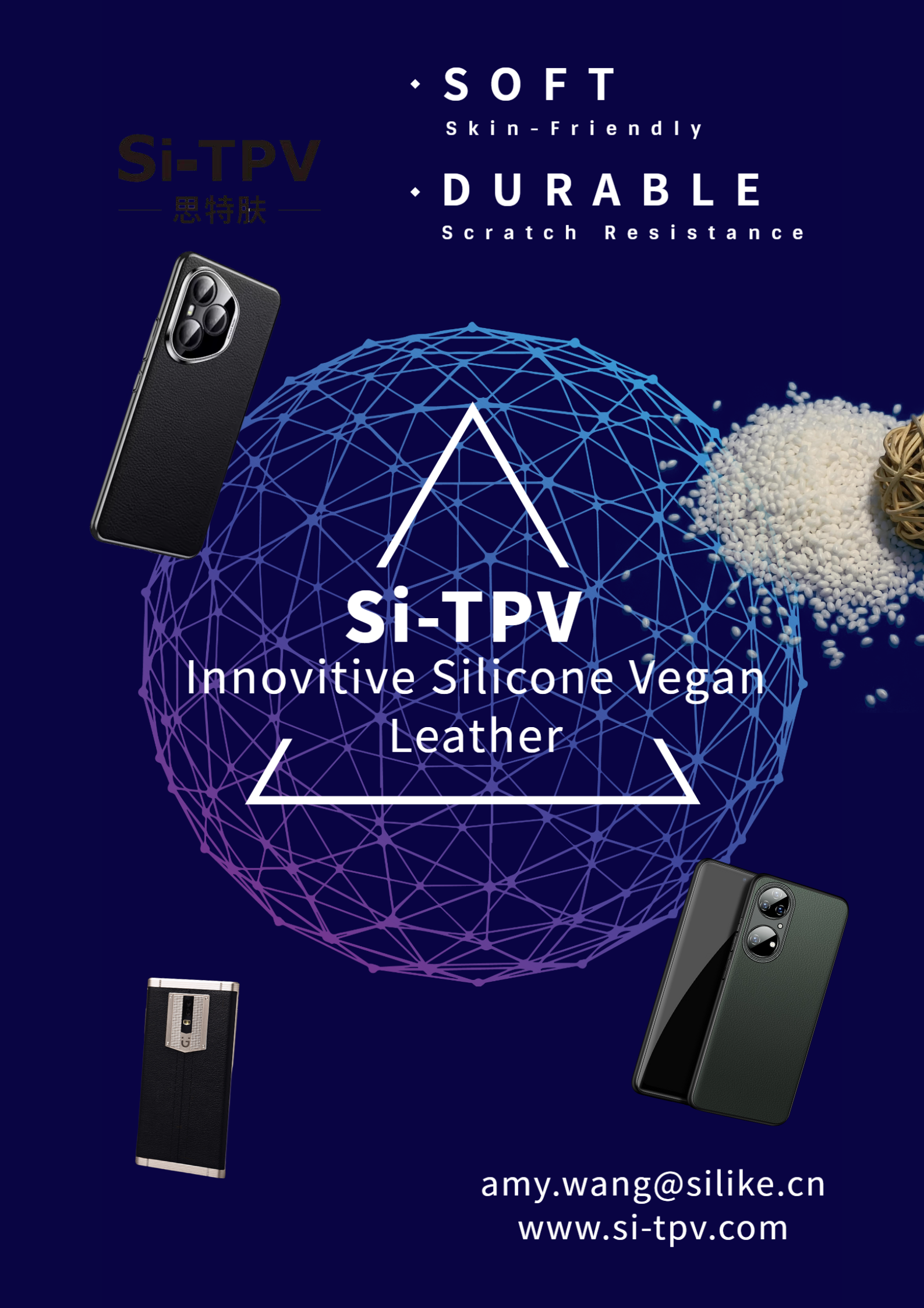 Smartphone back cover leather, Soft Vegan Leathe for Electronic Devices, Skin-Friendly Leather