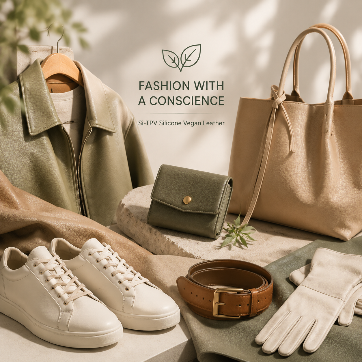 Si-TPV Silicone Vegan Leather brings premium comfort, stylish design, and sustainable innovation to modern apparel and fashion accessories.